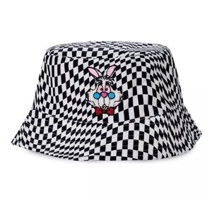 Disney Parks Alice in Wonderland White Rabbit Bucket Hat for Adults -